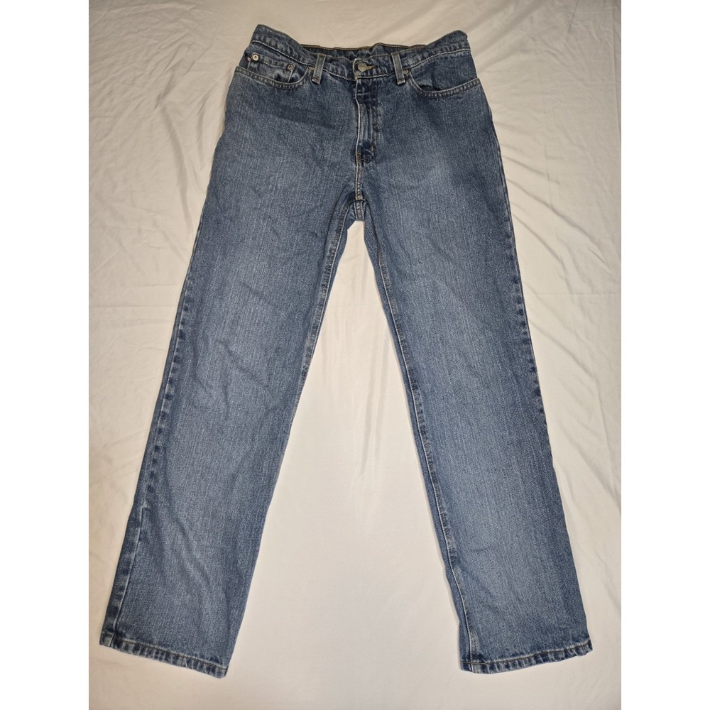 Vtg Y2k Polo Ralph Lauren Saturday Jeans Womens‎ Size 8 X 31 Blue Straight Mid